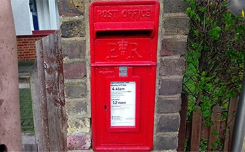 Page Heath Lane and Clarence Road Bromley Postbox Collection Times