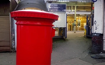 Postbox Collection Time Penge East Station